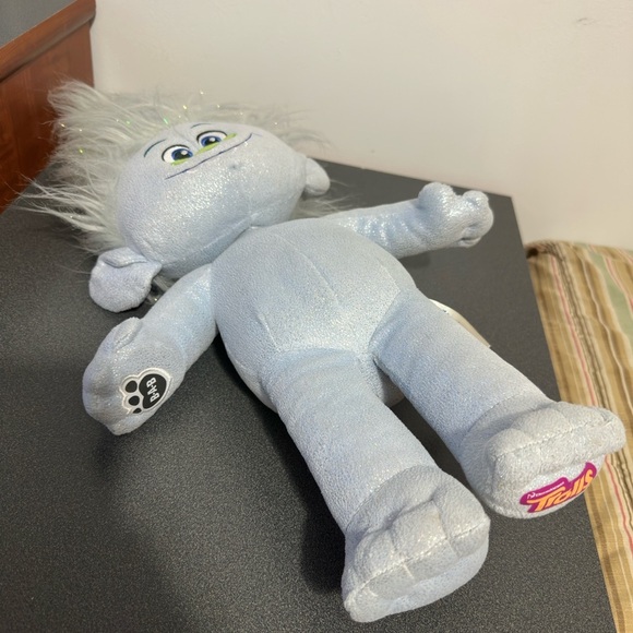 Build a Bear Guy Diamond Blue Troll DreamWorks Plush Large Glittery Hair Works - Picture 6 of 8